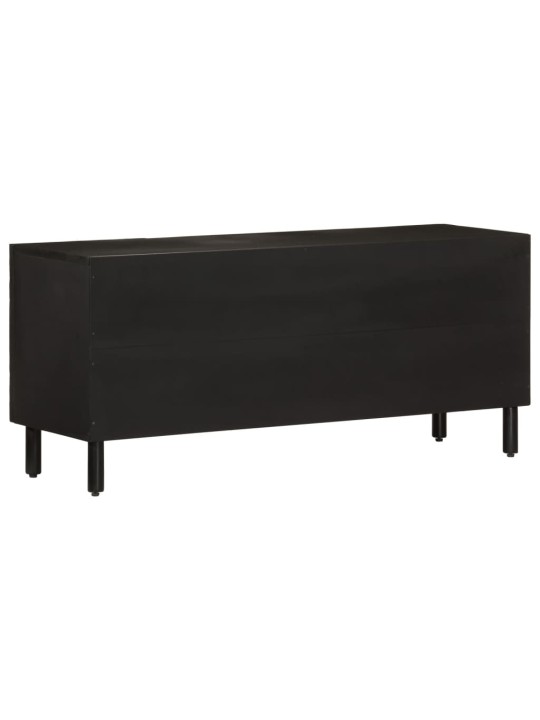 TV skříňka černá 105x33x46 cm masivní mangovníkové dřevo