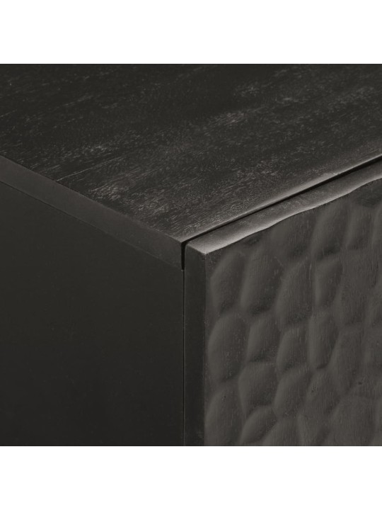 TV skříňka černá 105x33x46 cm masivní mangovníkové dřevo