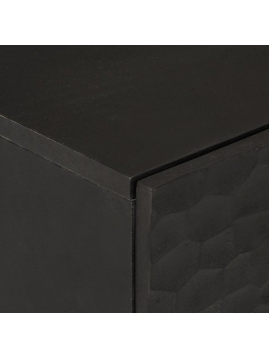 Odkládací skříňka černá 60x33x75 cm masivní mangovníkové dřevo