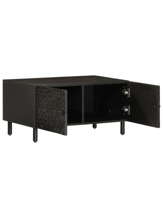 Konferenční stolek černý 80x50x40 cm masivní mangovníkové dřevo