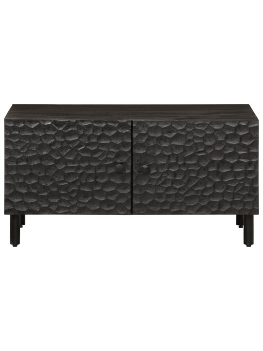 Konferenční stolek černý 80x50x40 cm masivní mangovníkové dřevo