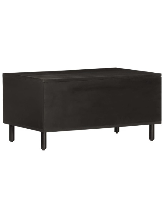 Konferenční stolek černý 80x50x40 cm masivní mangovníkové dřevo