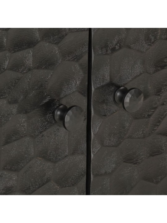 Konferenční stolek černý 80x50x40 cm masivní mangovníkové dřevo