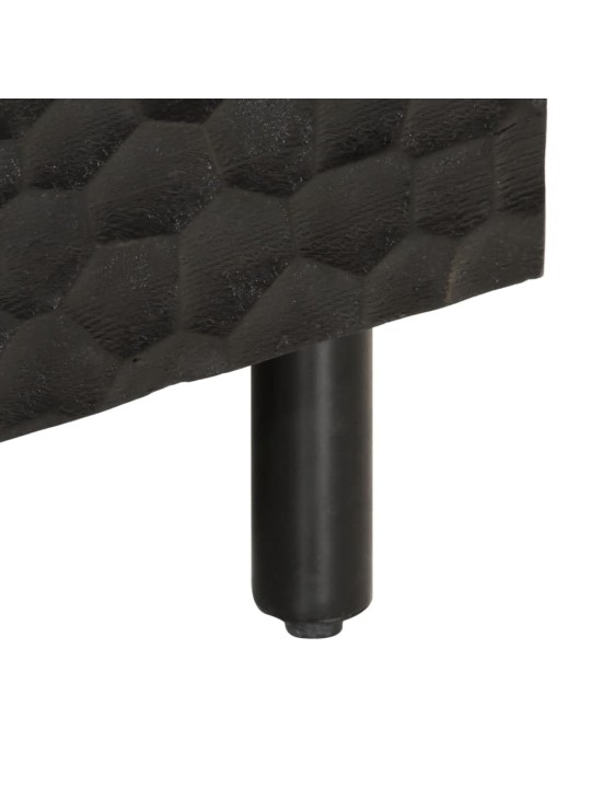 Konferenční stolek černý 80x50x40 cm masivní mangovníkové dřevo