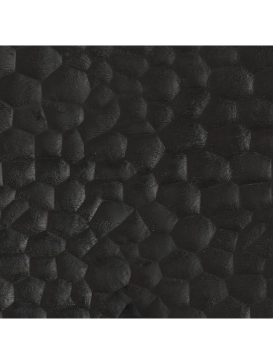 Noční stolek černý 50 x 33 x 60 cm masivní mangovníkové dřevo