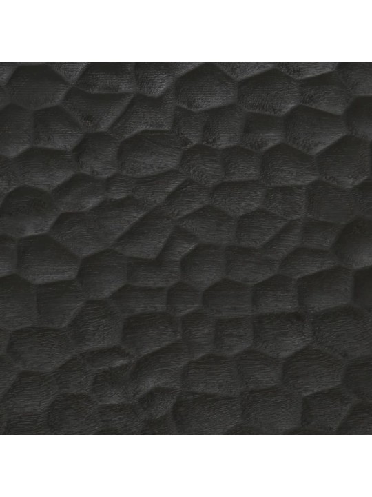 Noční stolek černý 50 x 33 x 60 cm masivní mangovníkové dřevo
