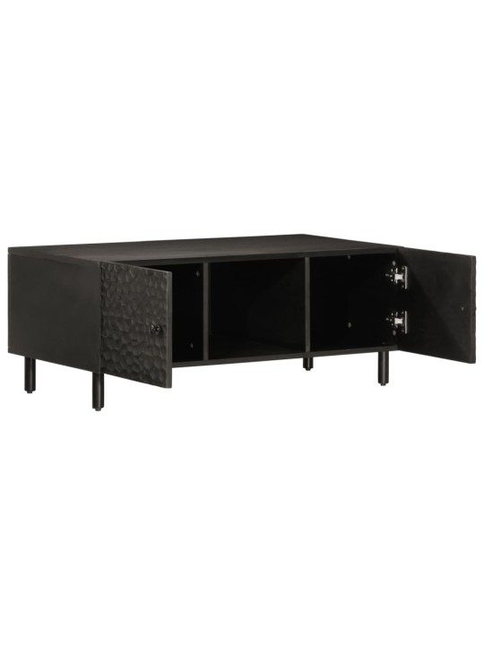 Konferenční stolek černý 100 x 54 x 40 cm masivní mangovník