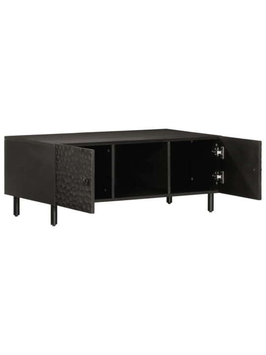 Konferenční stolek černý 100 x 54 x 40 cm masivní mangovník