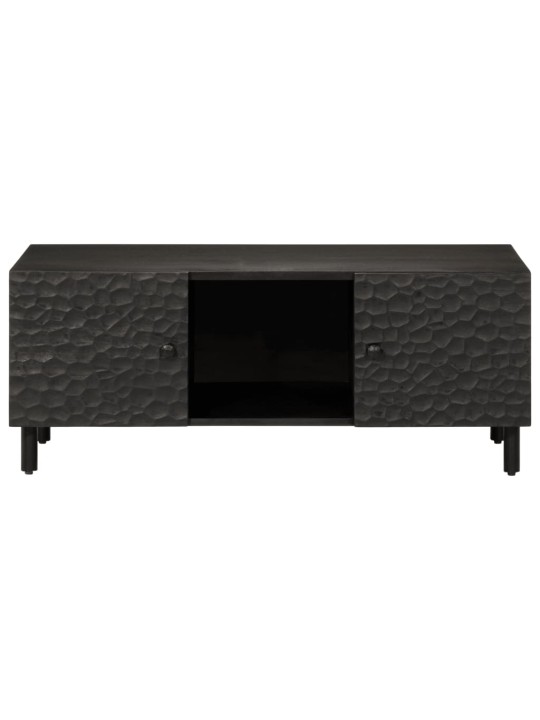 Konferenční stolek černý 100 x 54 x 40 cm masivní mangovník