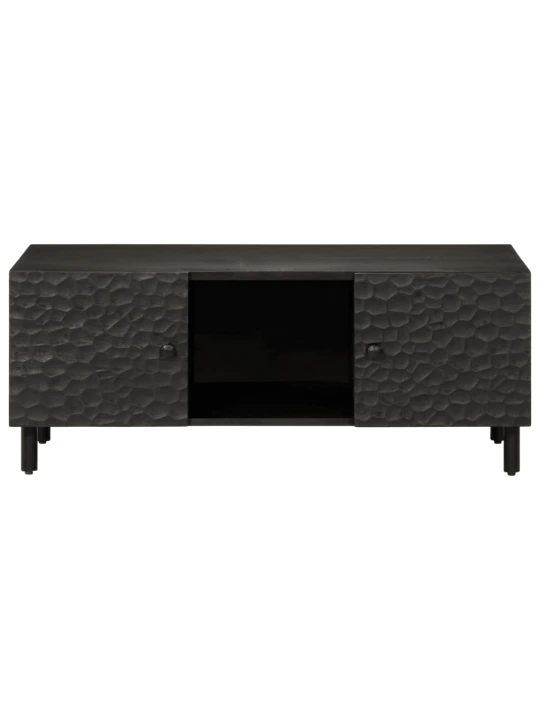 Konferenční stolek černý 100 x 54 x 40 cm masivní mangovník