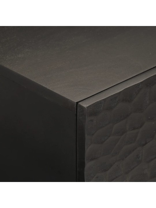 Konferenční stolek černý 100 x 54 x 40 cm masivní mangovník