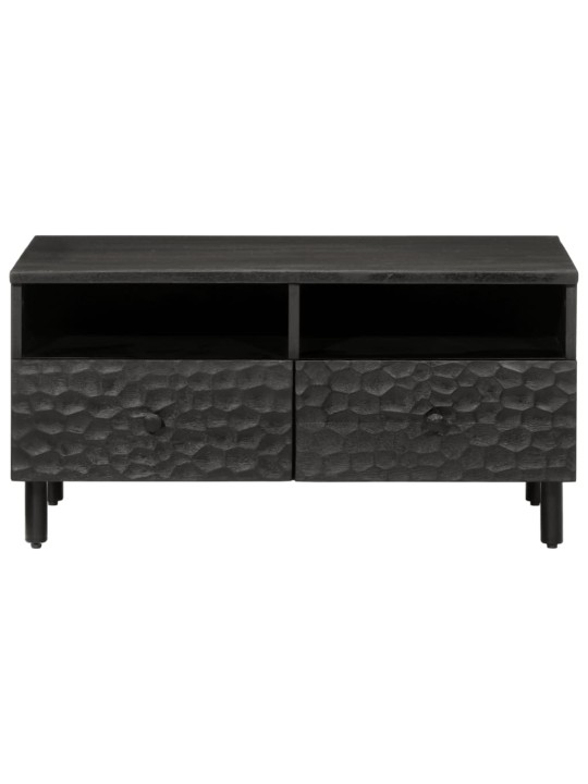 Konferenční stolek černý 80x54x40 cm masivní mangovníkové dřevo