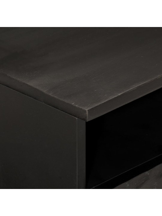 Konferenční stolek černý 80x54x40 cm masivní mangovníkové dřevo
