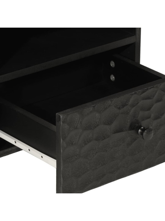 Konferenční stolek černý 80x54x40 cm masivní mangovníkové dřevo