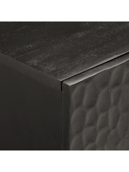 Tv skříňka černá 105x33x46 cm masivní mangovníkové dřevo
