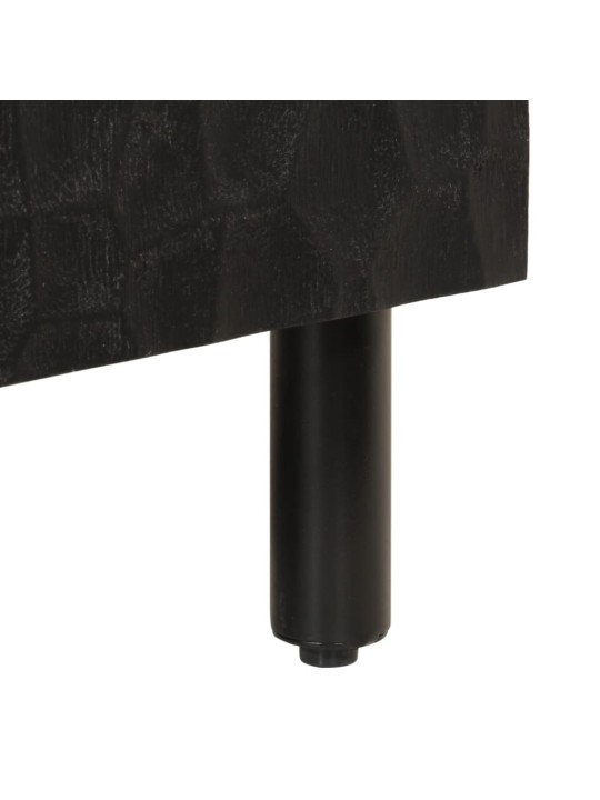 Tv skříňka černá 105x33x46 cm masivní mangovníkové dřevo