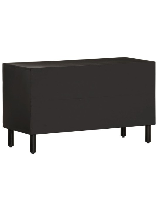 TV skříňka černá 80 x 31 x 46 cm masivní mangovníkové dřevo