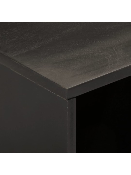 TV skříňka černá 80 x 31 x 46 cm masivní mangovníkové dřevo
