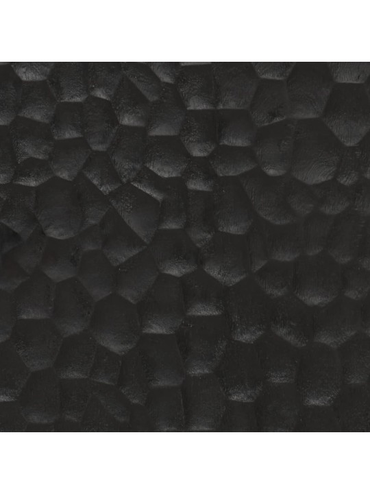 TV skříňka černá 80 x 31 x 46 cm masivní mangovníkové dřevo