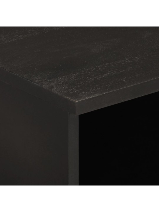 TV skříňka černá 100 x 33 x 46 cm masivní mangovníkové dřevo