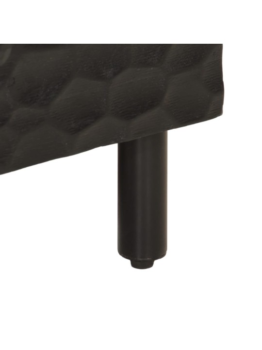 TV skříňka černá 80 x 33 x 46 cm masivní mangovníkové dřevo