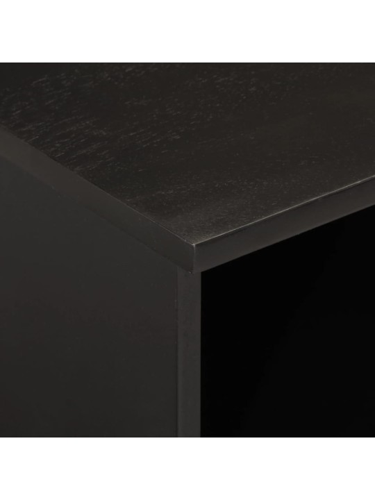 TV skříňka černá 100 x 33 x 46 cm masivní mangovníkové dřevo