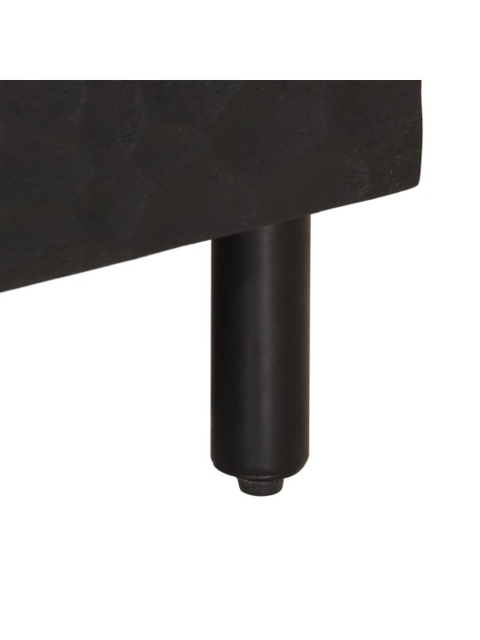 TV skříňka černá 100 x 33 x 46 cm masivní mangovníkové dřevo
