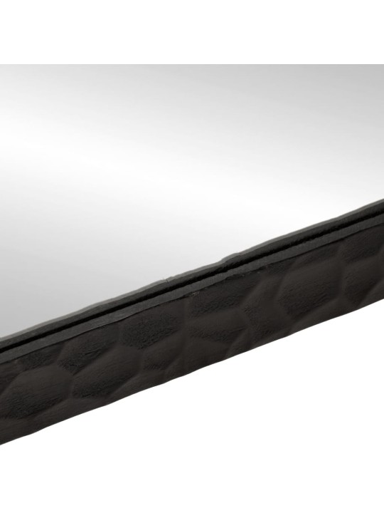 Koupelnové zrcadlo černé 50x70x2,5 cm masivní mangovník a sklo
