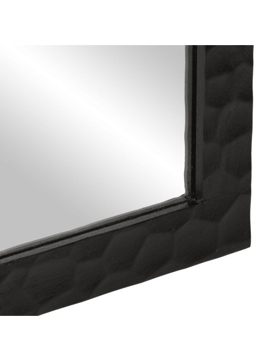 Koupelnové zrcadlo černé 50x70x2,5 cm masivní mangovník a sklo