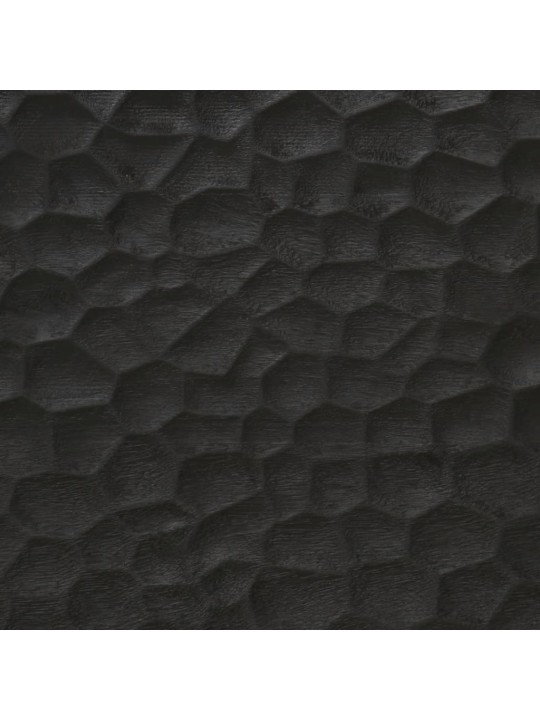 Koupelnové zrcadlo černé 50x70x2,5 cm masivní mangovník a sklo