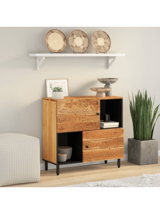 Úložná skříňka 80 x 33 x 75 cm masivní akáciové dřevo