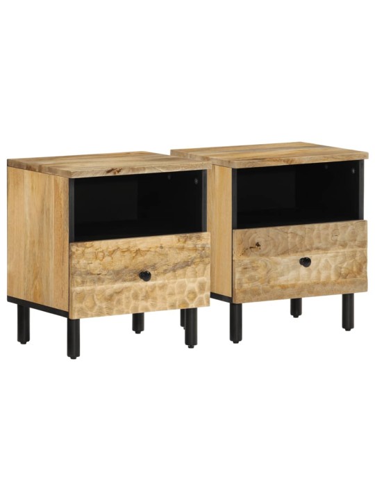 Noční stolky 2 ks 40 x 33 x 46 cm masivní mangovníkové dřevo