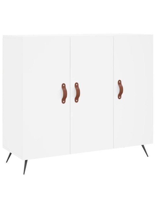 Příborník bílý 90 x 34 x 80 cm kompozitní dřevo