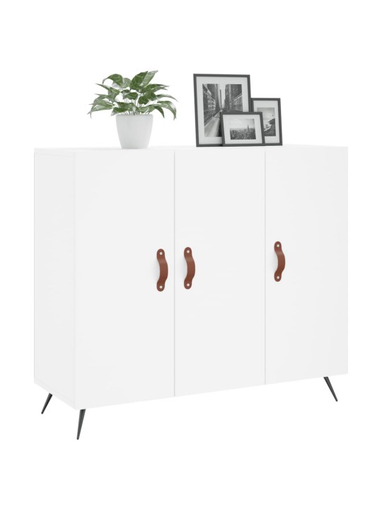 Příborník bílý 90 x 34 x 80 cm kompozitní dřevo