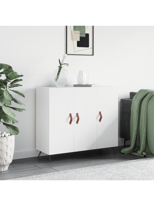Příborník bílý 90 x 34 x 80 cm kompozitní dřevo