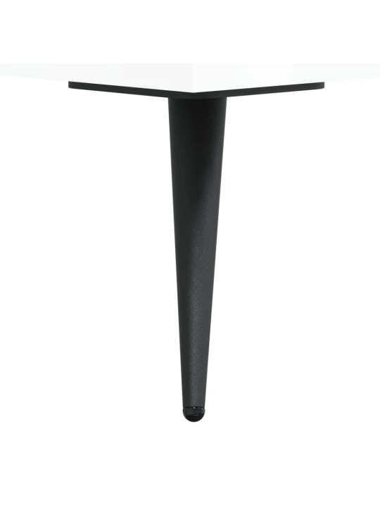 Příborník bílý s vysokým leskem 90x34x80 cm kompozitní dřevo