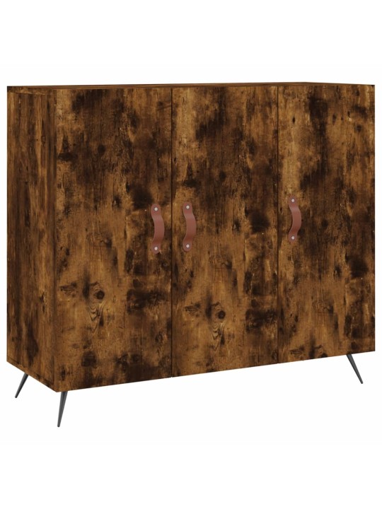 Příborník kouřový dub 90 x 34 x 80 cm kompozitní dřevo
