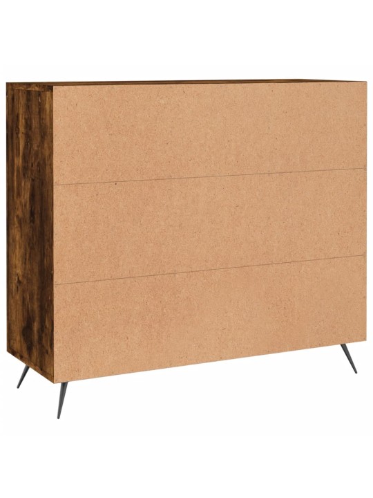 Příborník kouřový dub 90 x 34 x 80 cm kompozitní dřevo