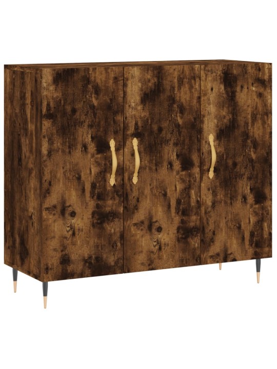 Příborník kouřový dub 90 x 34 x 80 cm kompozitní dřevo