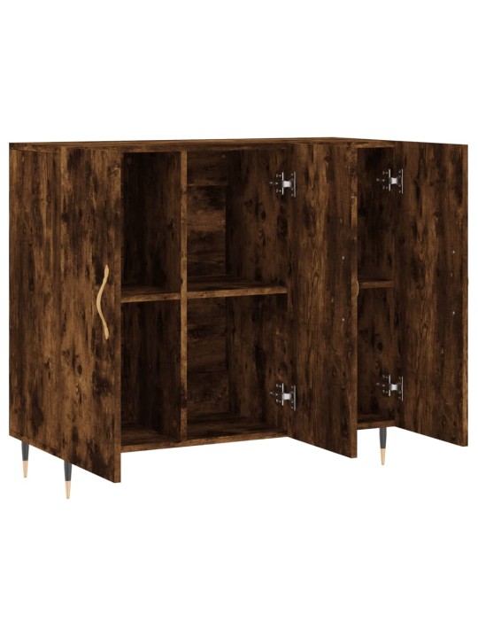 Příborník kouřový dub 90 x 34 x 80 cm kompozitní dřevo