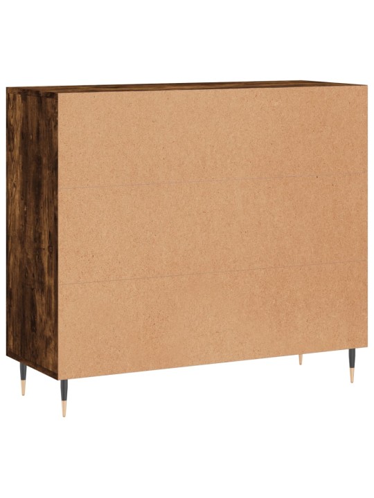 Příborník kouřový dub 90 x 34 x 80 cm kompozitní dřevo