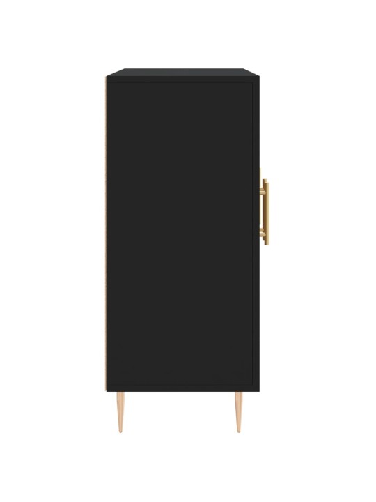 Příborník černý 90 x 34 x 80 cm kompozitní dřevo