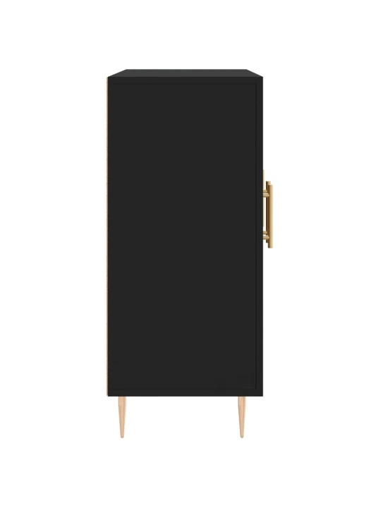 Příborník černý 90 x 34 x 80 cm kompozitní dřevo