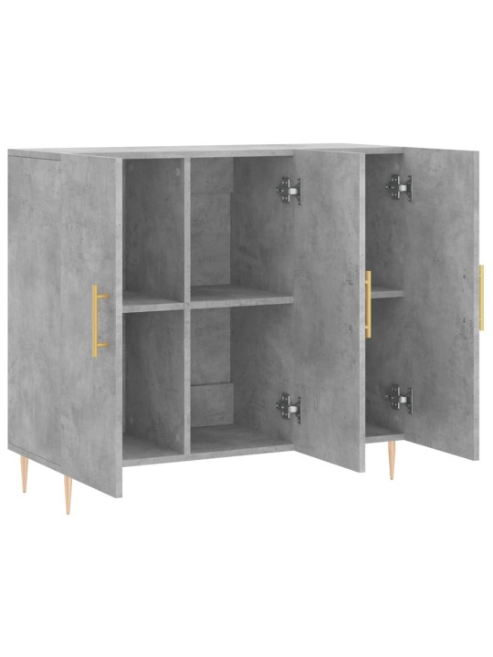 Příborník betonově šedý 90 x 34 x 80 cm kompozitní dřevo