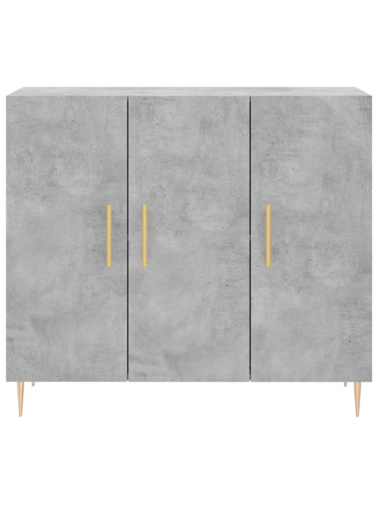 Příborník betonově šedý 90 x 34 x 80 cm kompozitní dřevo