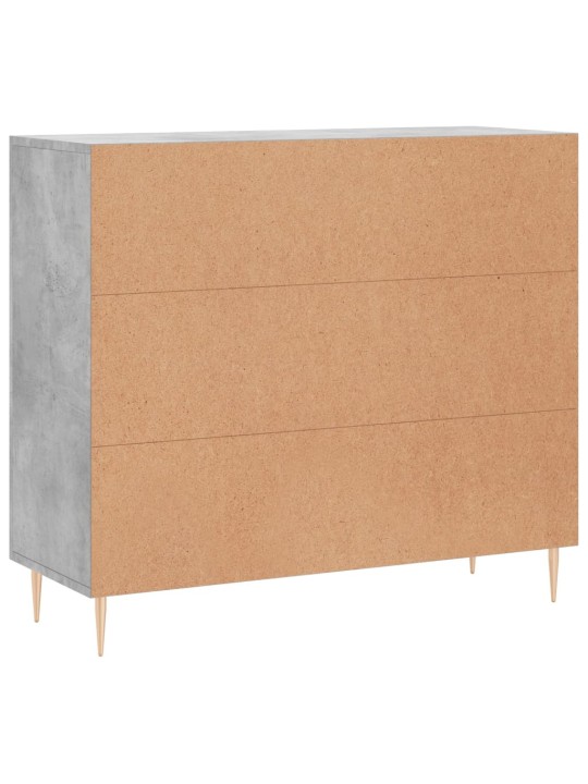Příborník betonově šedý 90 x 34 x 80 cm kompozitní dřevo