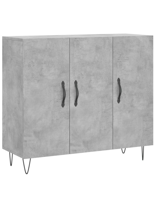 Příborník betonově šedý 90 x 34 x 80 cm kompozitní dřevo