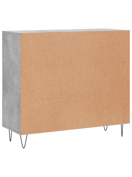 Příborník betonově šedý 90 x 34 x 80 cm kompozitní dřevo