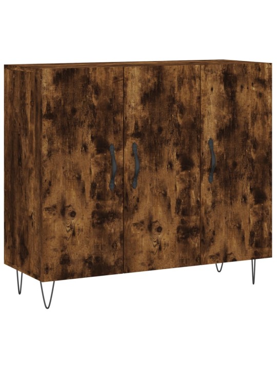 Příborník kouřový dub 90 x 34 x 80 cm kompozitní dřevo