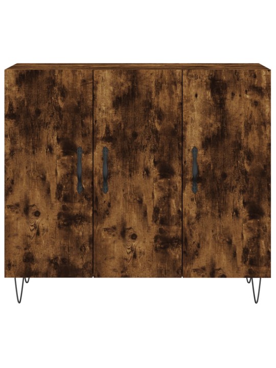 Příborník kouřový dub 90 x 34 x 80 cm kompozitní dřevo